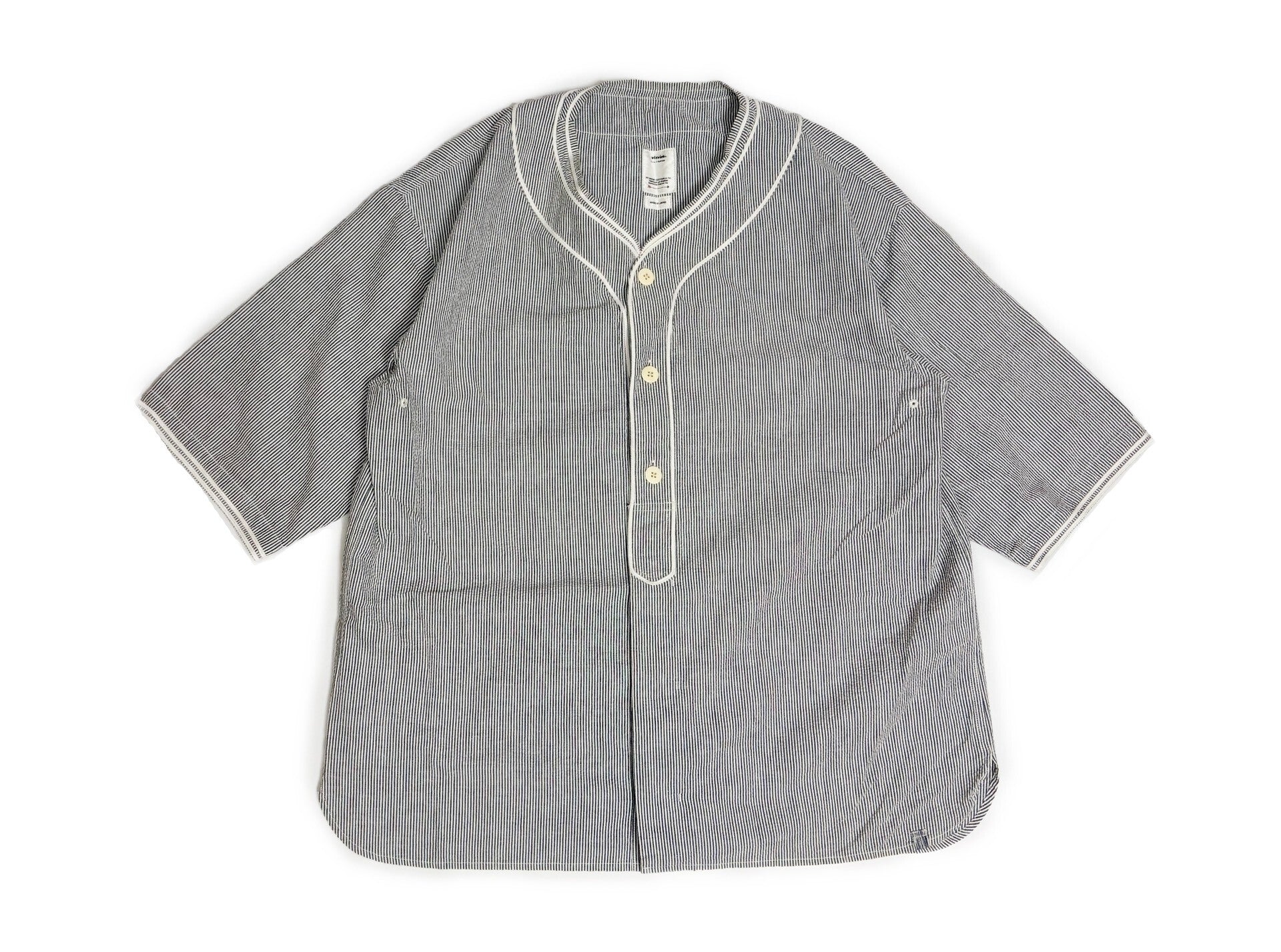 Visvim 23SS Spot Dugout S/S Seersucker Cotton Linen Short Shirt