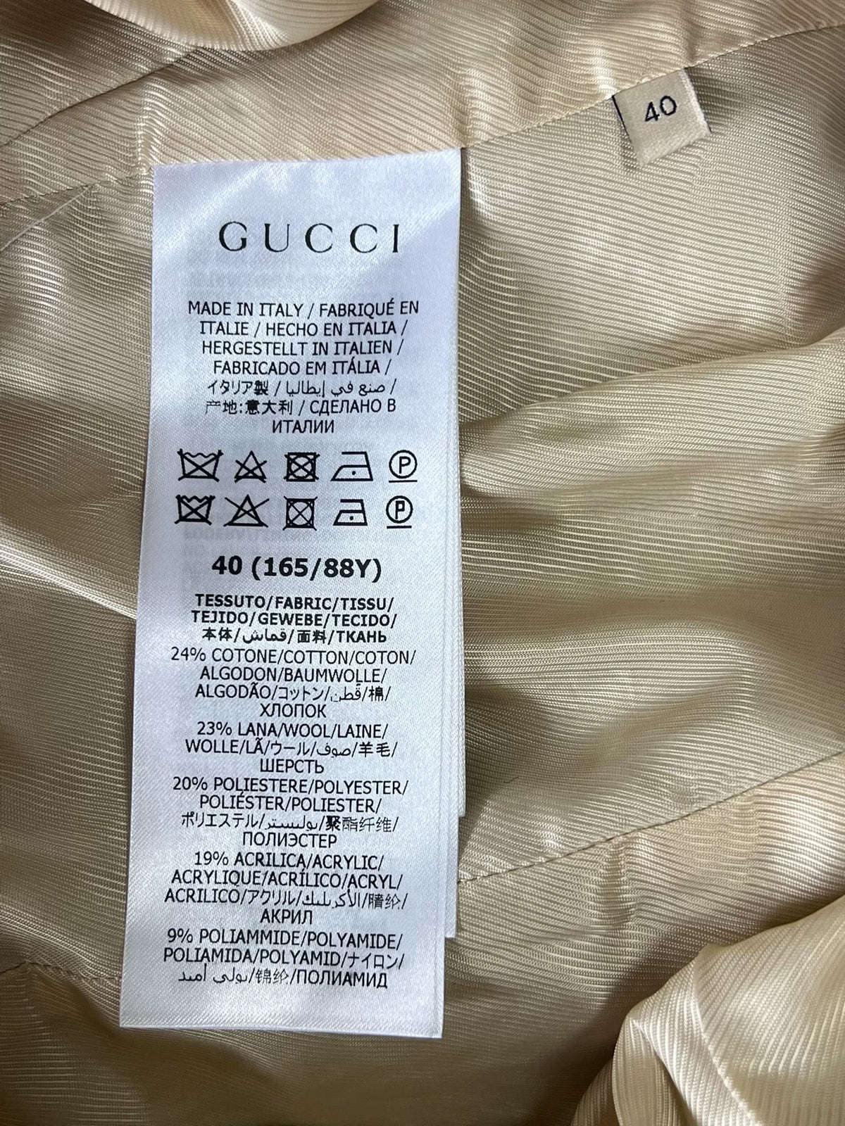 Gucci Classic Houndstooth Tweed Jacket