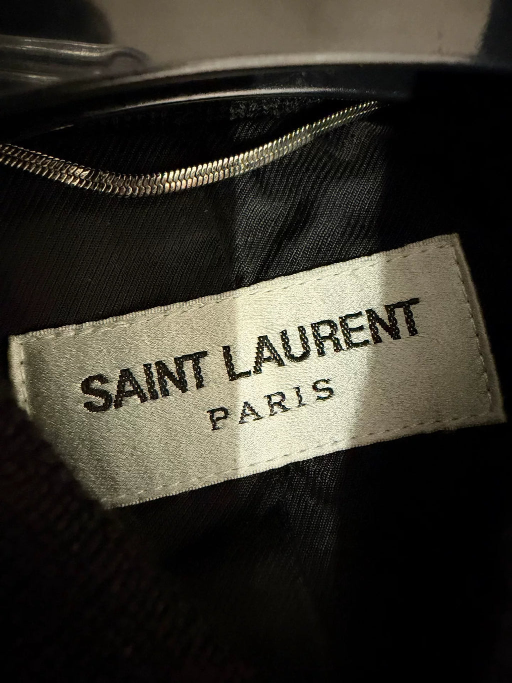 Saint Laurent FW14 Navy Blue Teddy Wool Jacket by Hedi Slimane