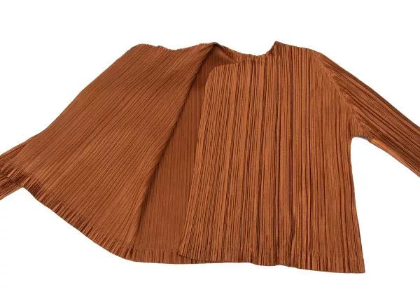 Issey Miyake Vintage Orange Pleated Top