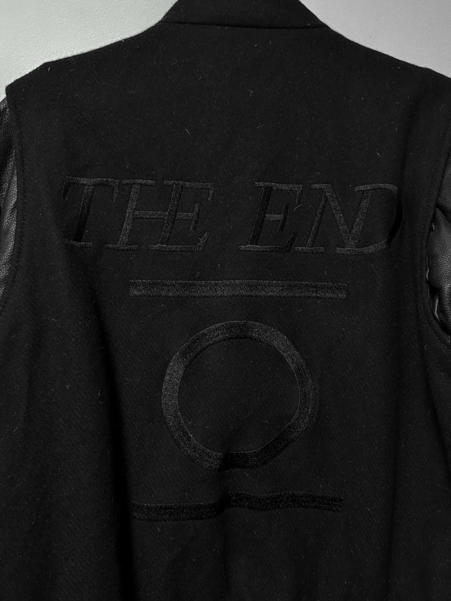 Alexander McQueen 17AW End Embroidered Leather Jacket