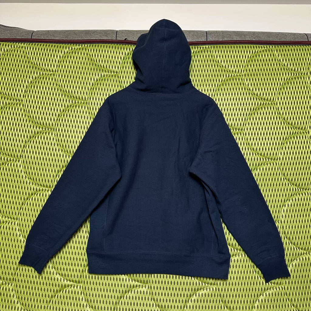 Supreme Navy Arabic Logo Embroidered Cotton Sweater