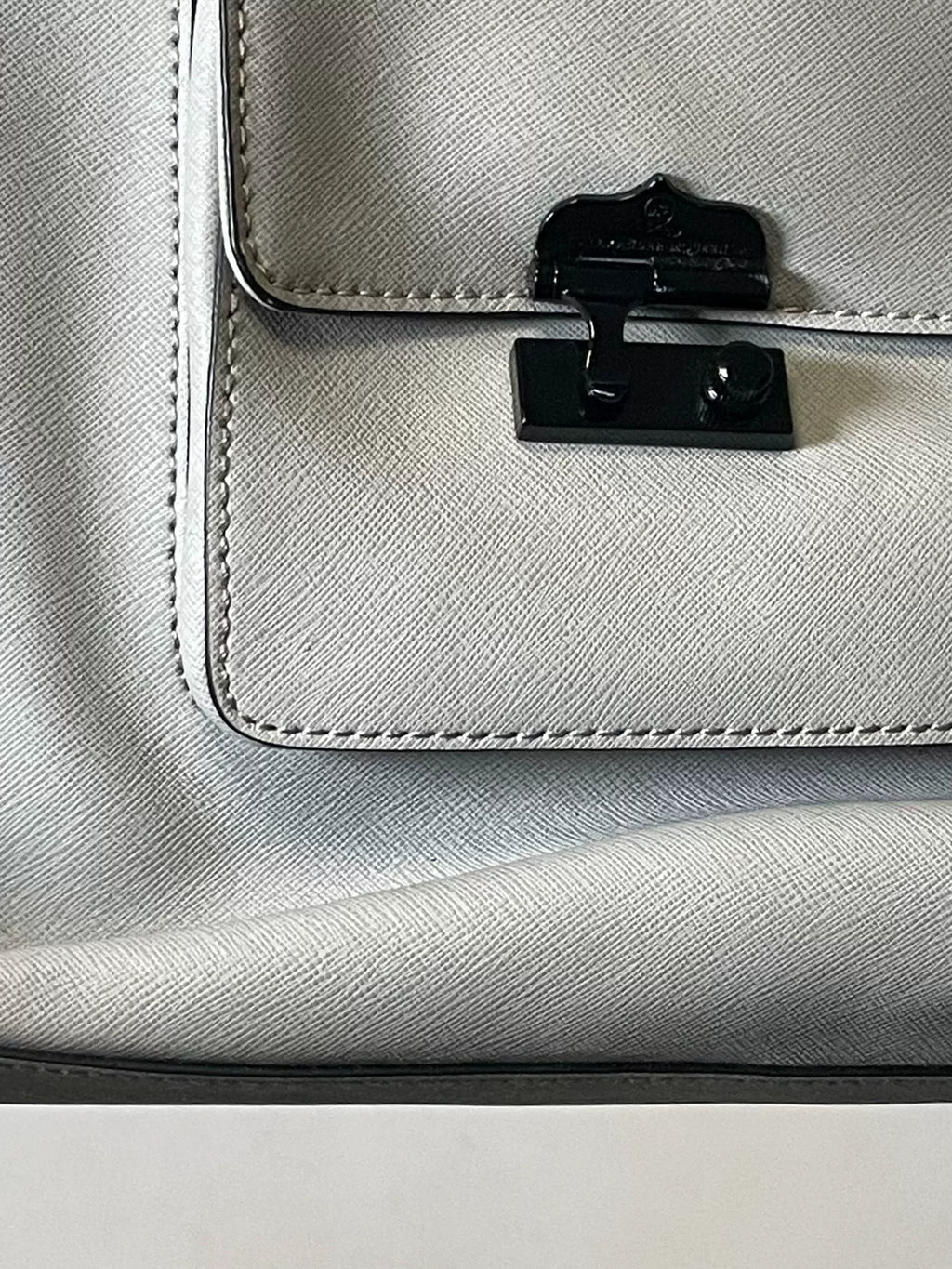Alexander McQueen Silver Moon Grey Handbag