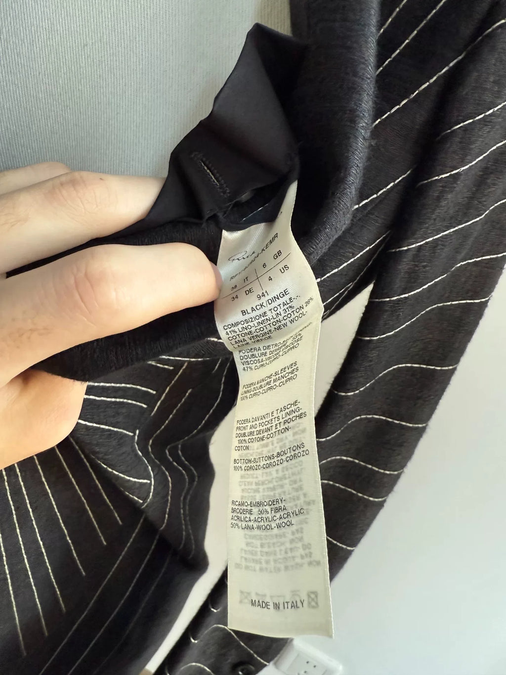 Rick Owens SS17 Ray Blazer Coat