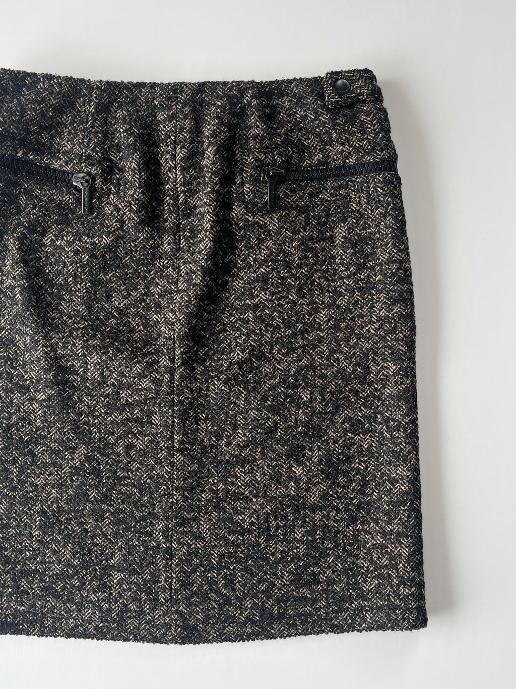 Dirk Bikkembergs Zip-Up Knit Skirt