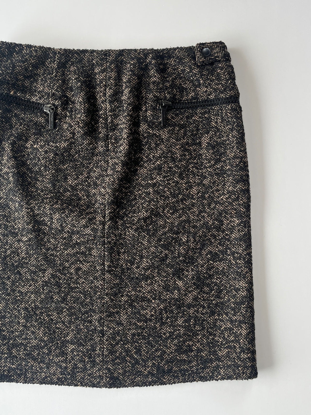 Dirk Bikkembergs Zip-Up Knit Skirt