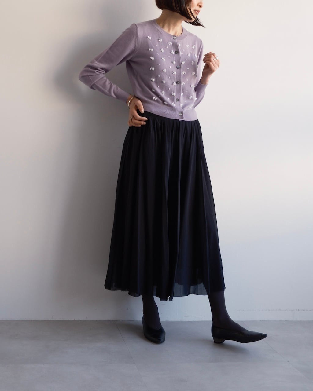 Miu Miu Beaded Wool Knit Sweater