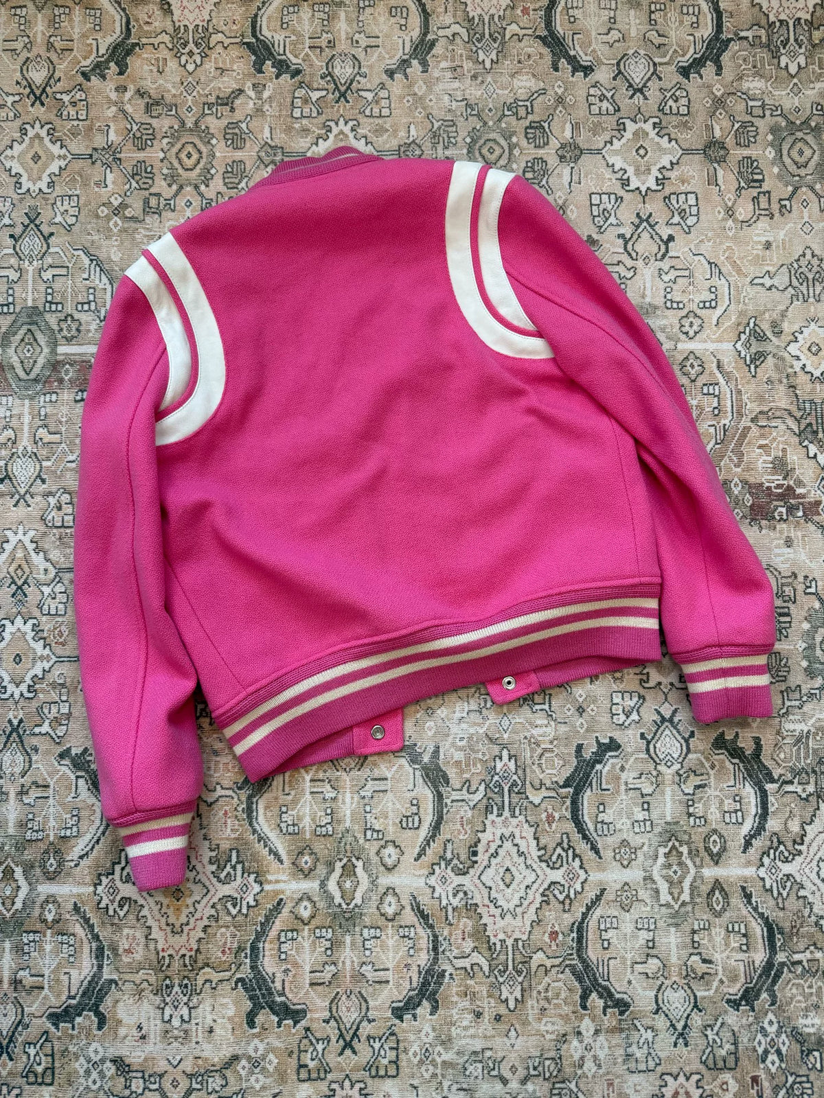 Saint Laurent 16FW Pink Teddy Jacket