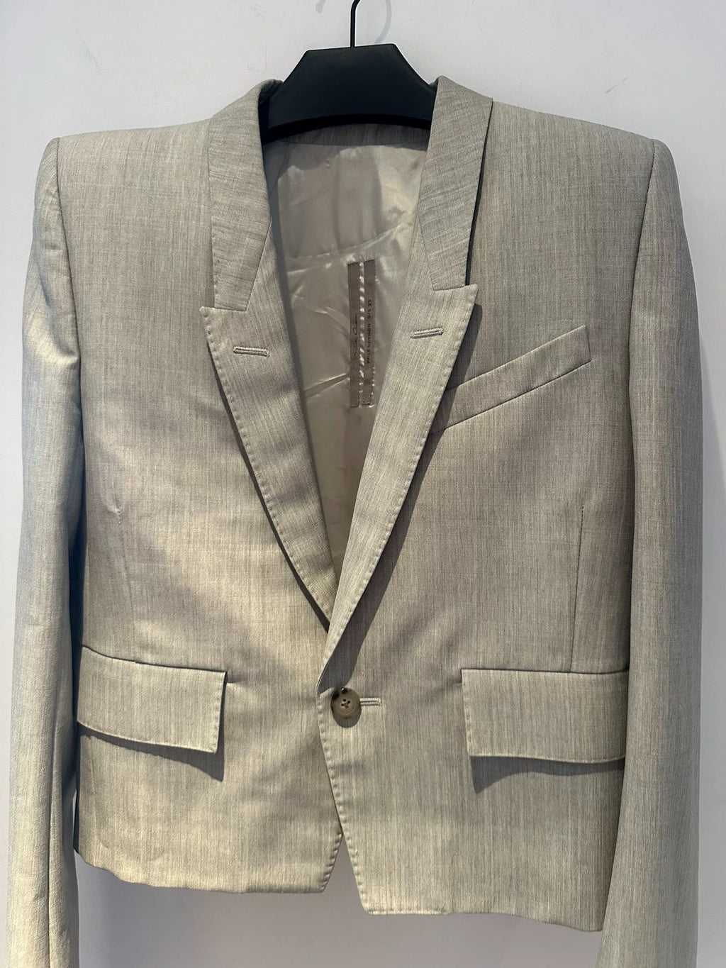 Rick Owens SS20 Padded Shoulder Blazer