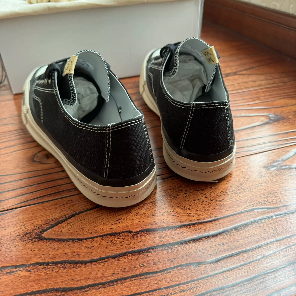 Visvim 25ss SKAGWAY LO CANVAS black thin-sole canvas shoes