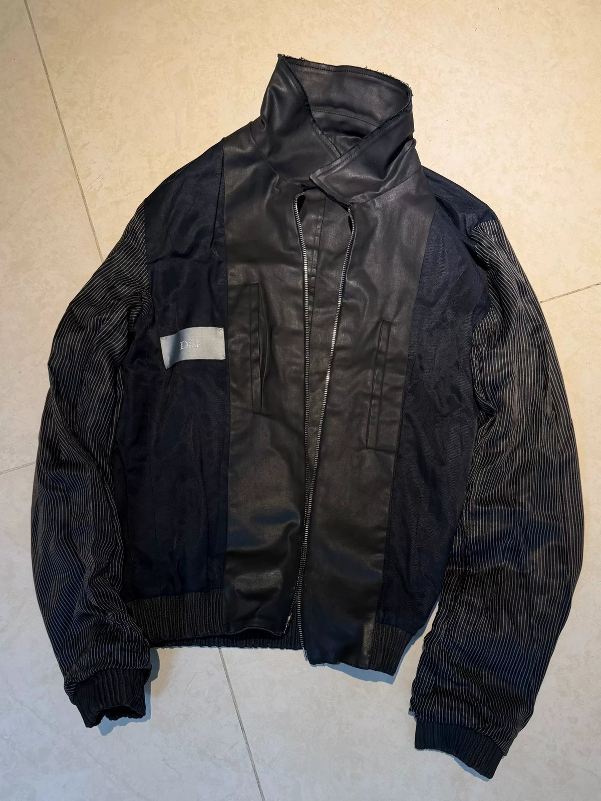 Dior Navy Blue Ma1 Reversible Lambskin Jacket