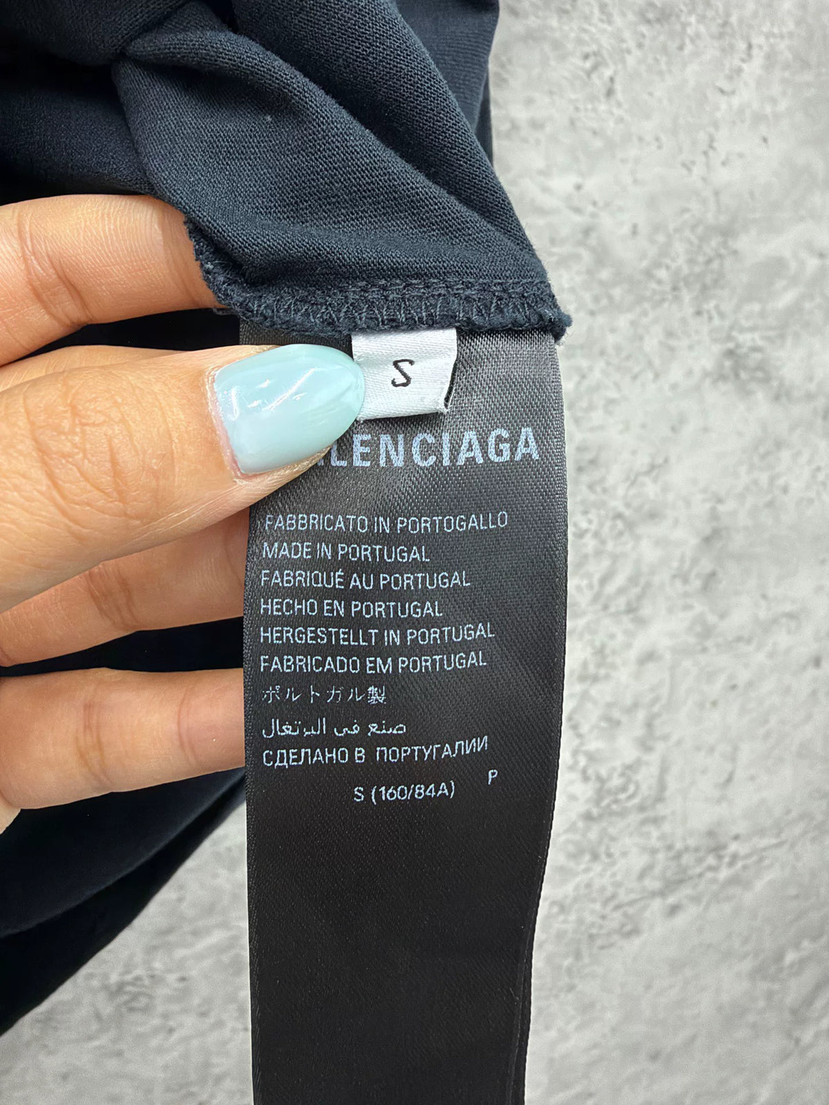 Balenciaga Embroidered Logo Short Sleeve Top
