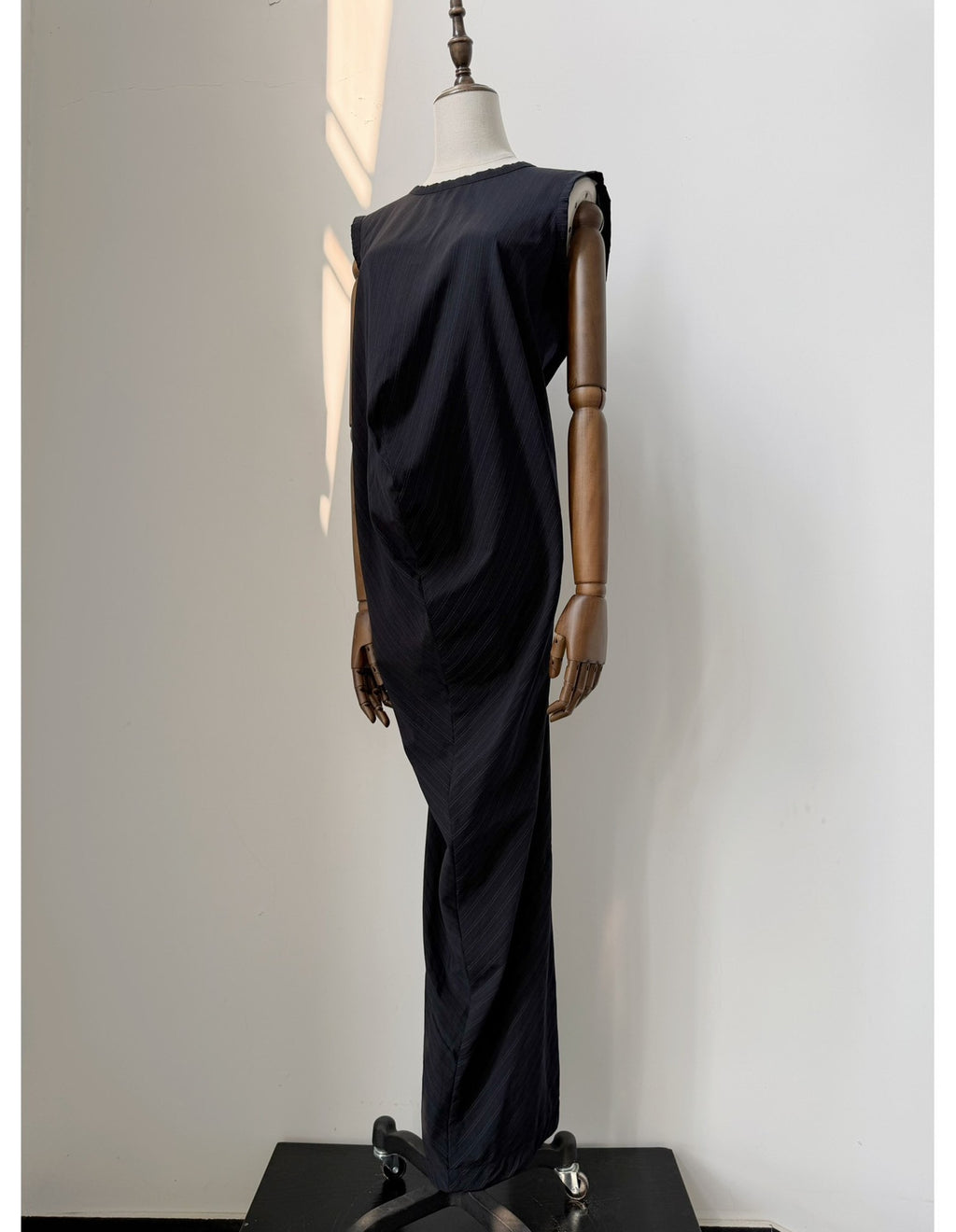 Comme Des Garcons Navy Wool Dress
