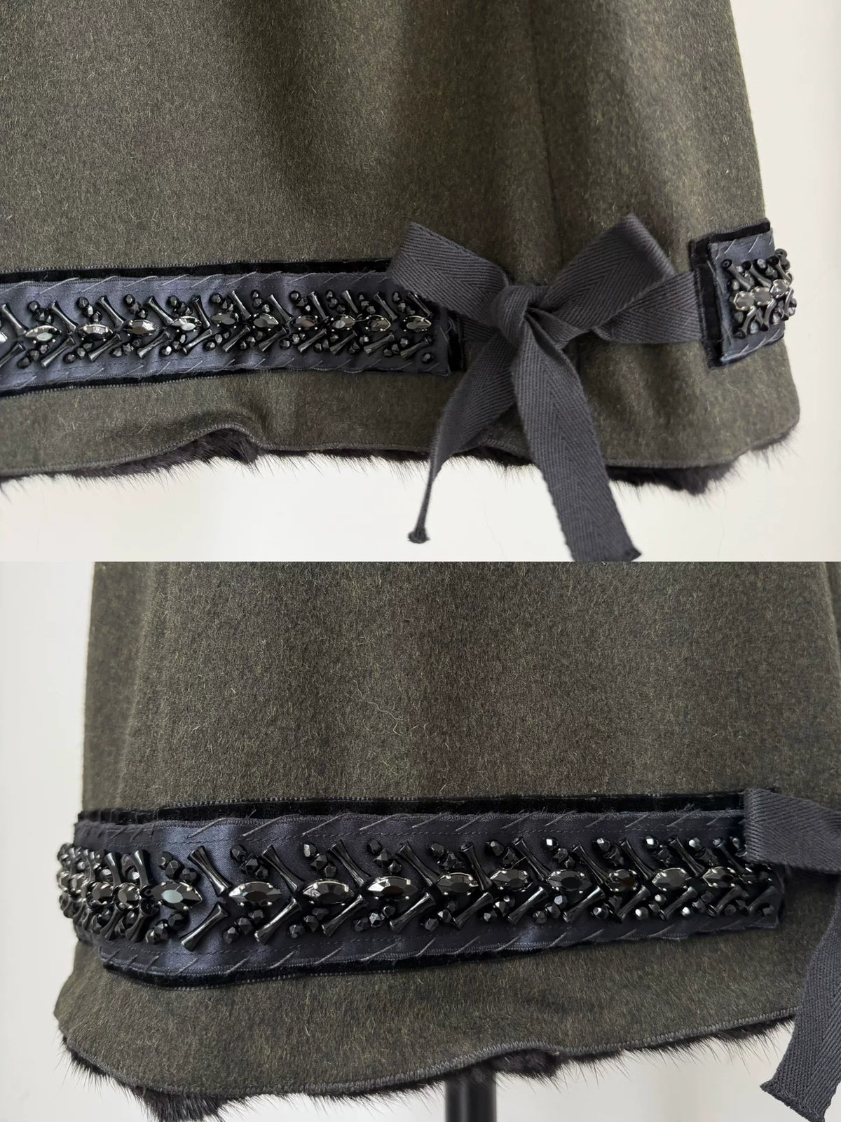 Prada vintage first-cut wool skirt