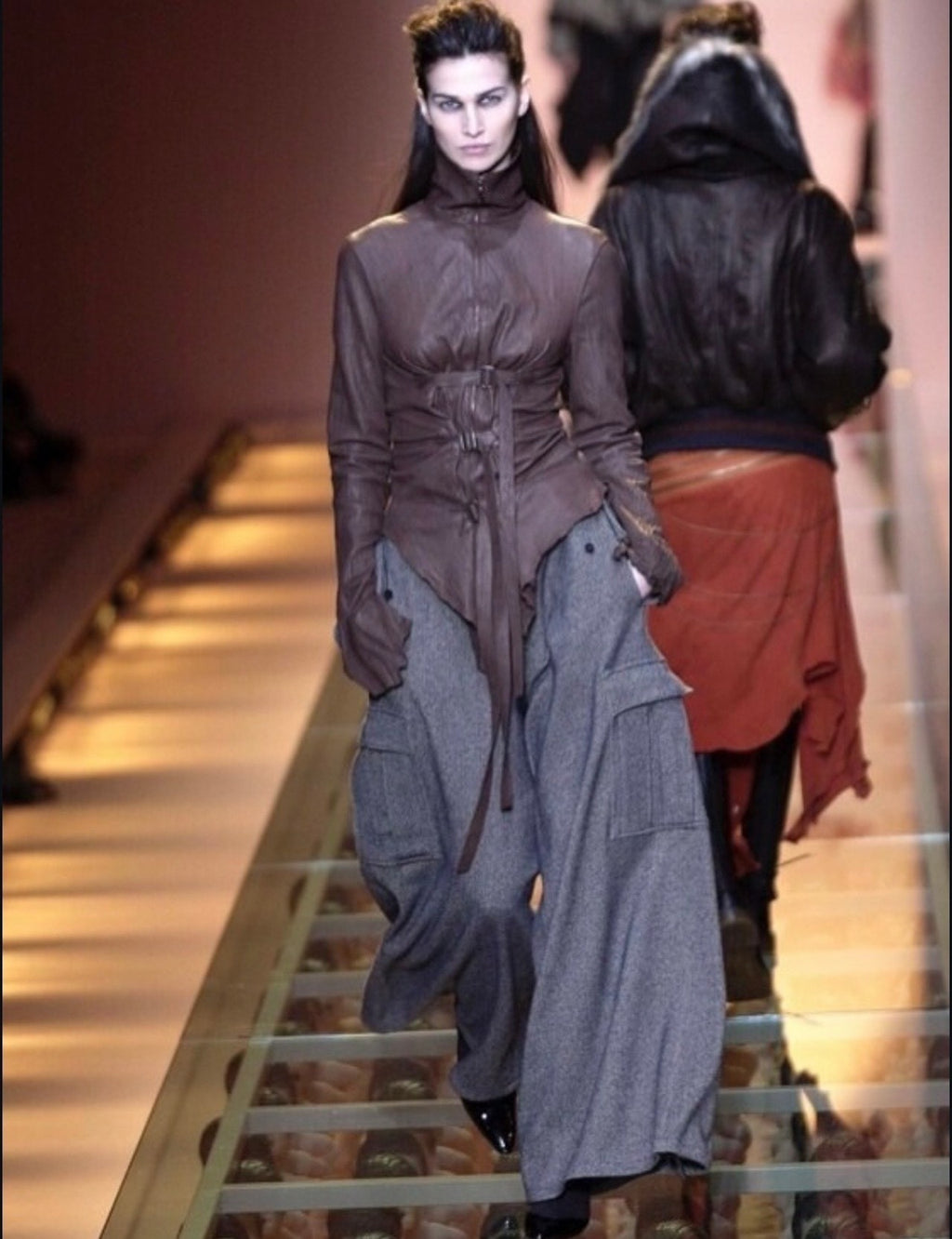 Jean Paul Gaultier AW03 Tie Zip-Up Jacket