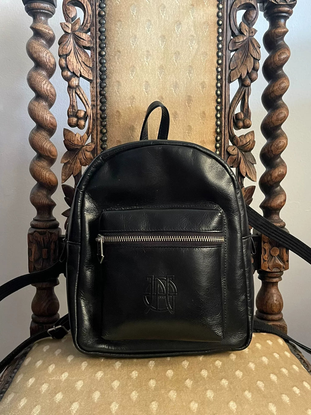 Jean Paul GAULTIER Ball Logo Leather Backpack