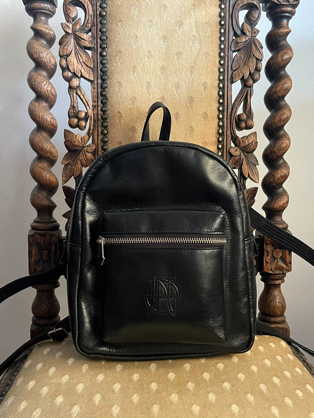 Jean Paul GAULTIER Ball Logo Leather Backpack