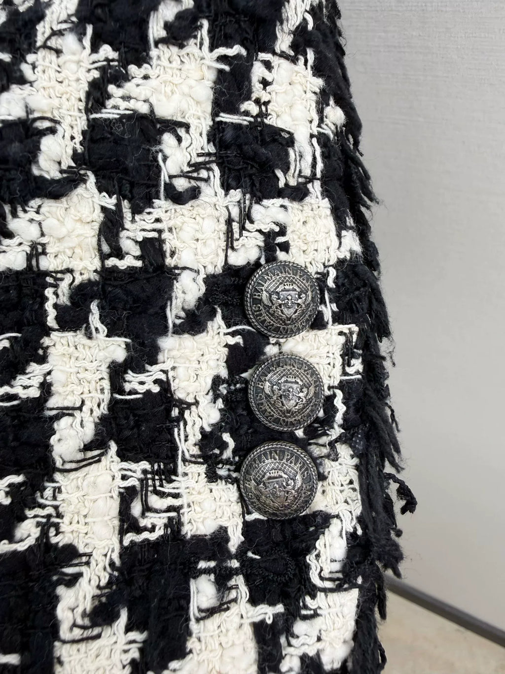 Balmain Houndstooth Blazer