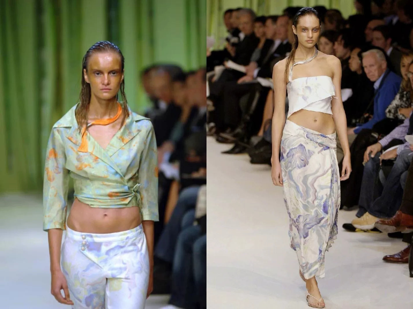 Issey Miyake 06SS Runway Oil Paint Drawstring Top - Devines