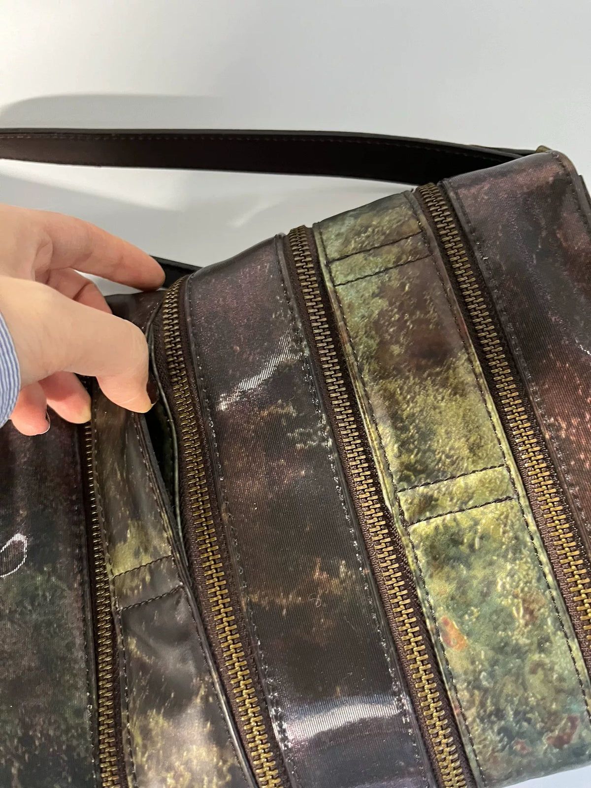 Jean Paul Gaultier Jade Beetle Deconstructed Small Crossbody Bag