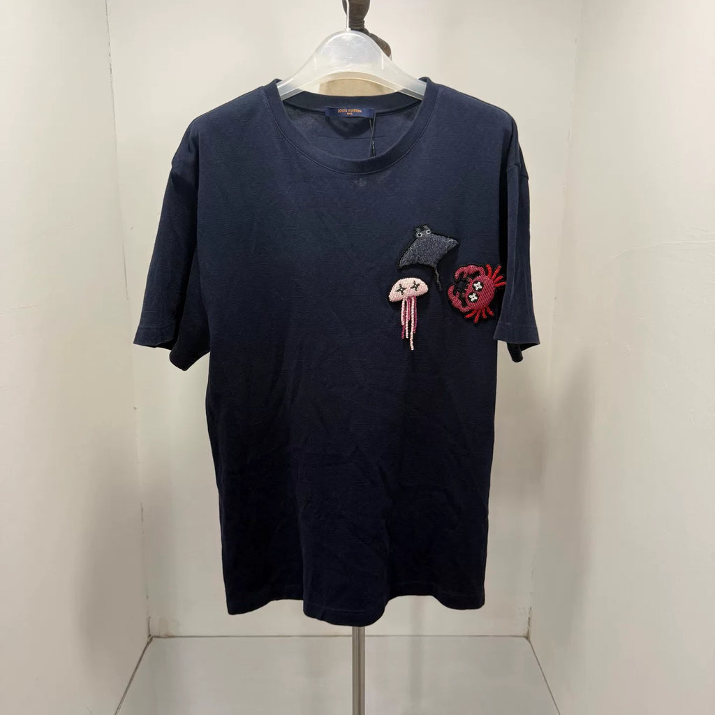 Louis Vuitton Tone-On-Tone All-Over Print Short Sleeve Shirt