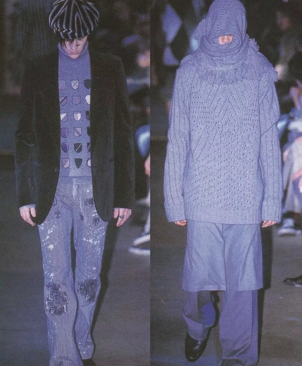 Number (n)ine 01AW "standards" Wool Scarf