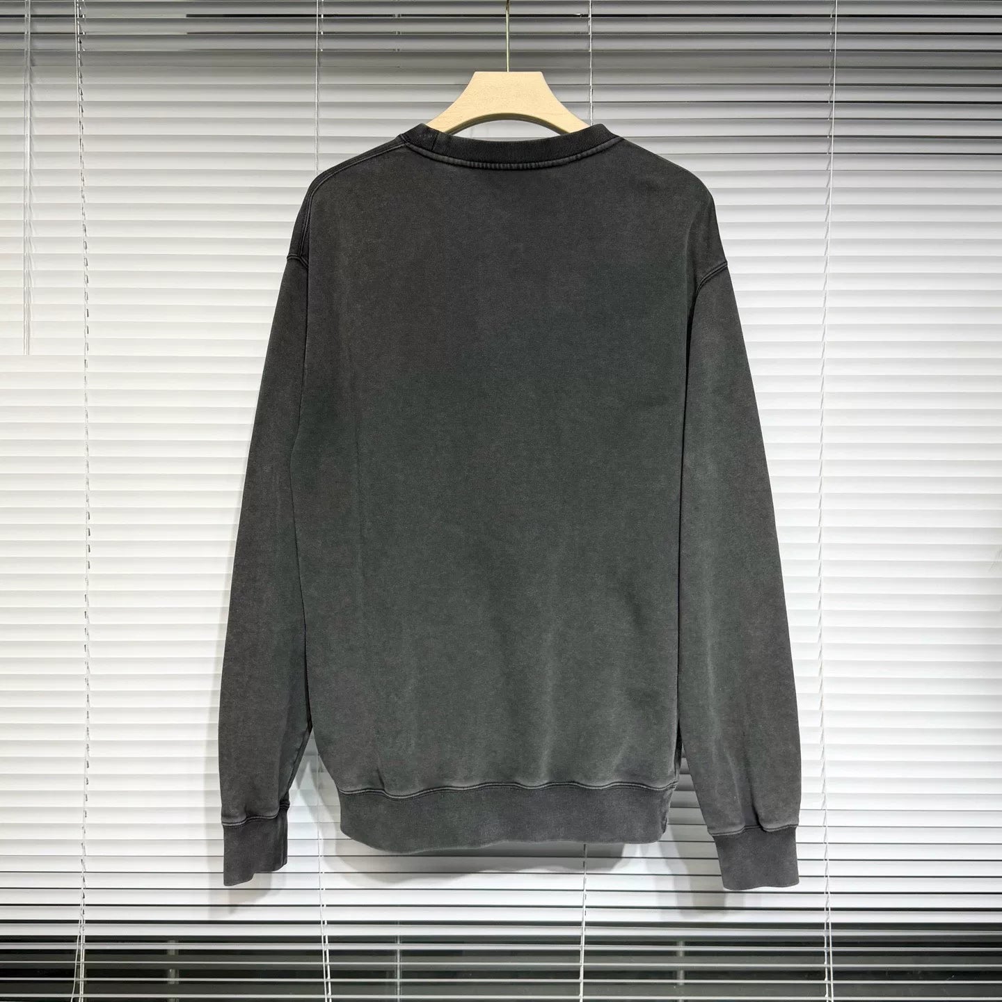 Gucci Embroidered Logo Washed Distressed Cotton Gray Hoodie