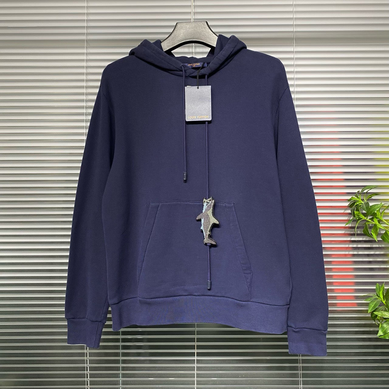 Louis Vuitton AW21 Hooded Navy Hoodie
