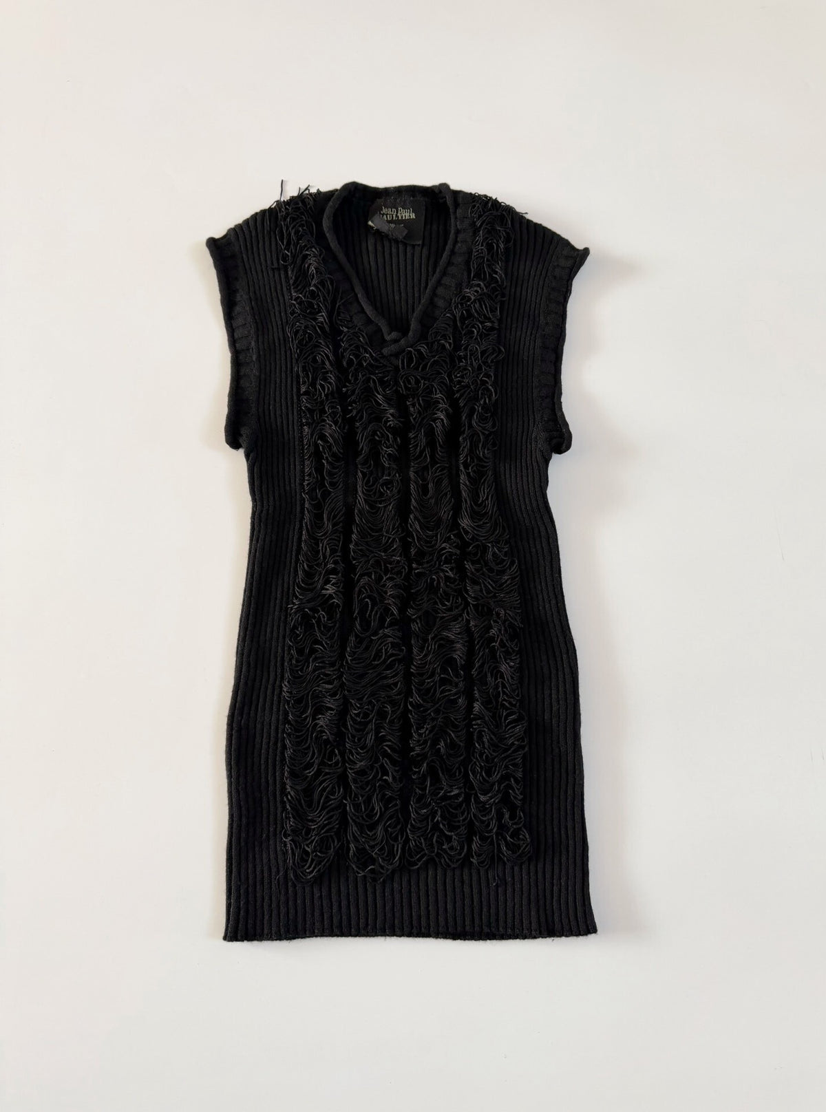 Jean Paul Gaultier Vintage Sleeveless Knit Vest Wool Top