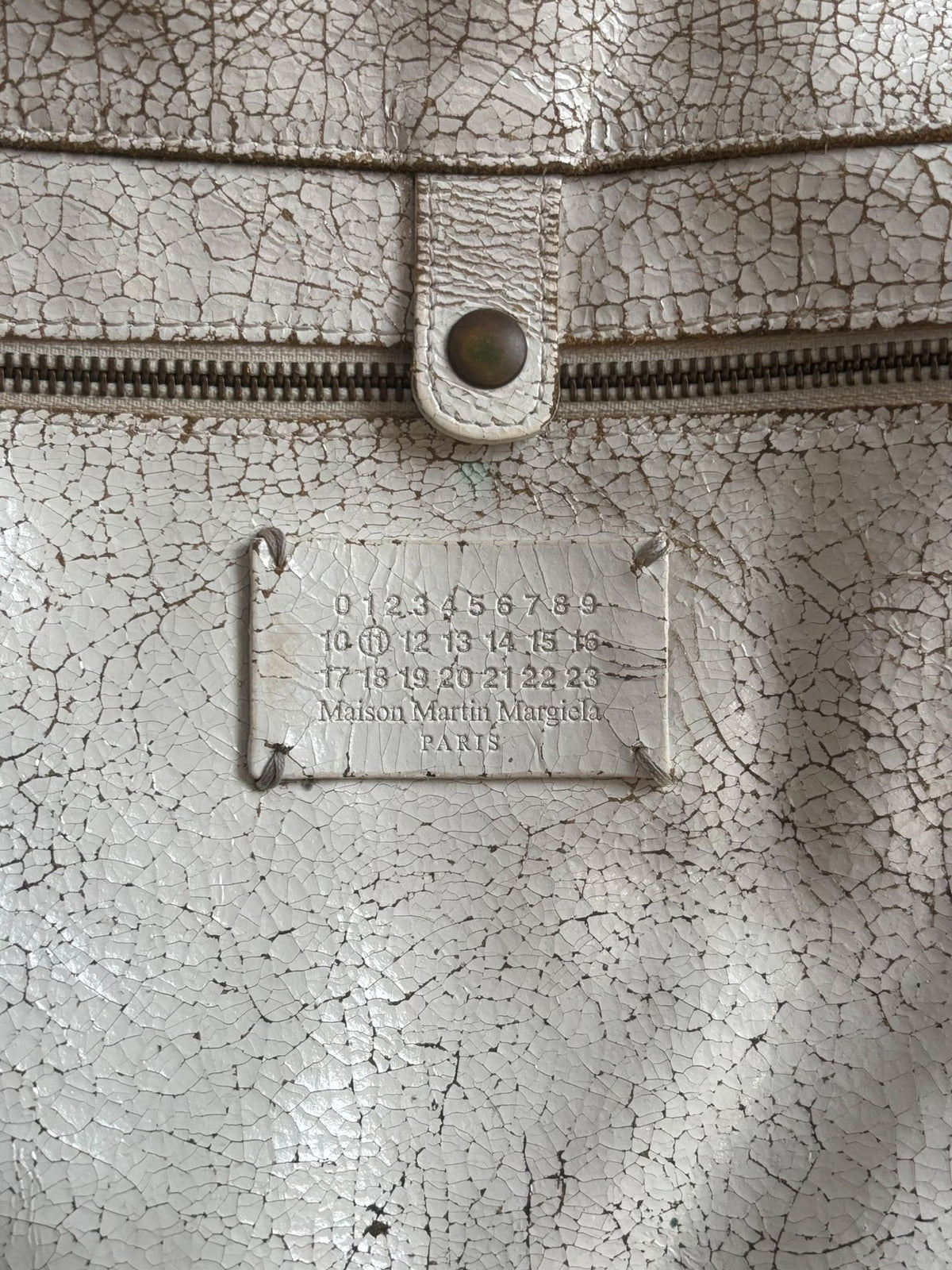 Maison Martin Margiela | SS2009 Paint‑Coated Laser‑Perforated Tote Bag