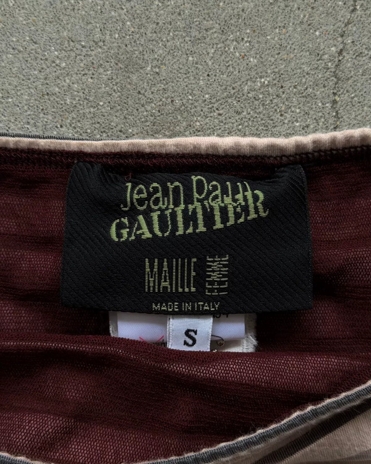 Jean Paul Gaultier SS01 Satan Devil Print Strapless Top