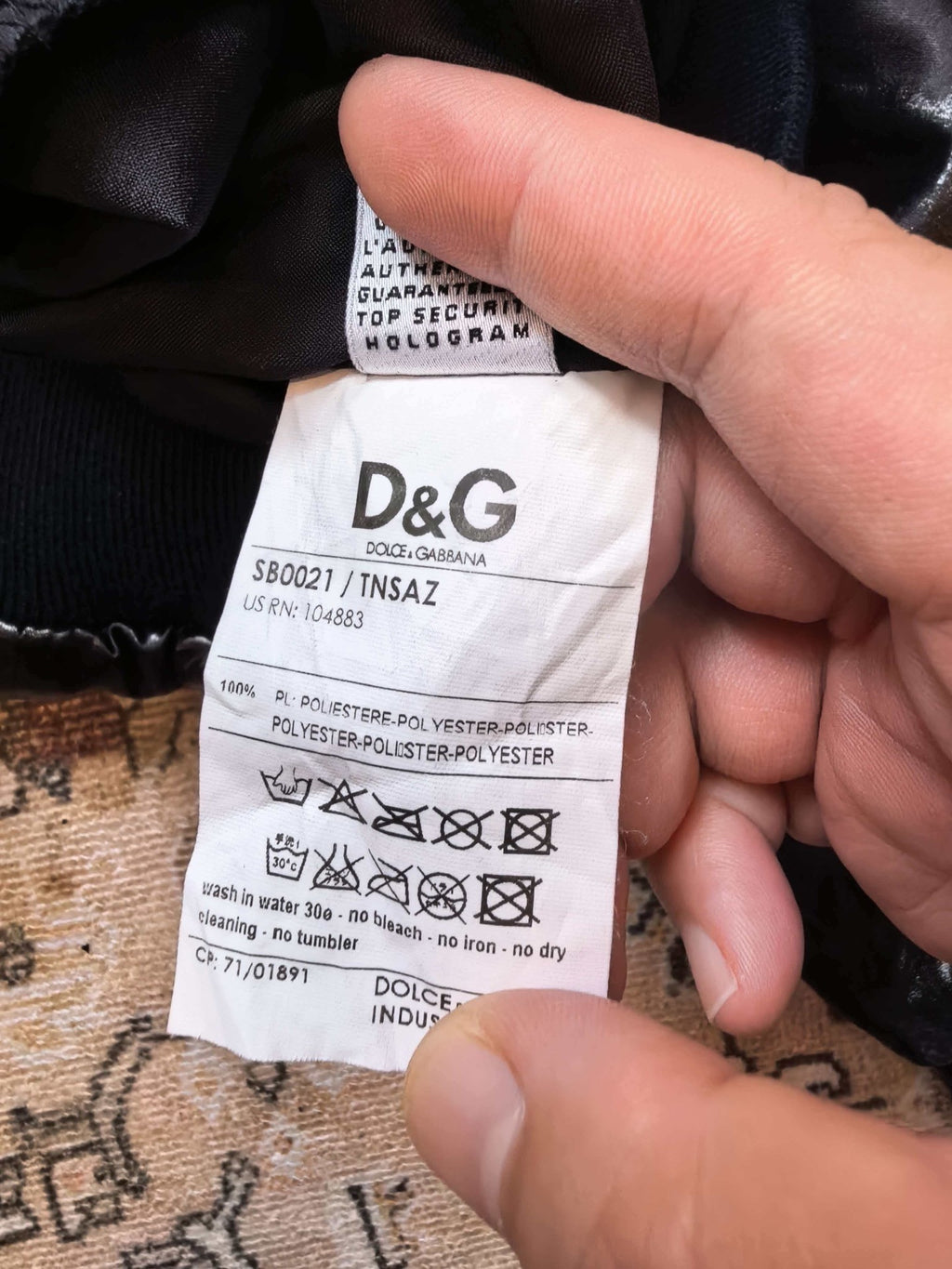 Dolce Gabbana Waxed Zip Jacket