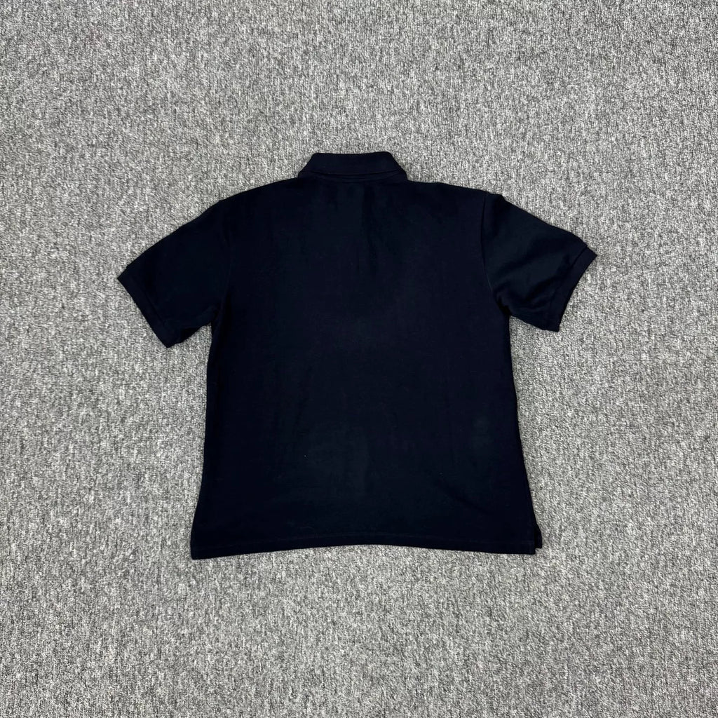 Miu Miu Short Sleeve Top Navy Embroidered Polo Shirt
