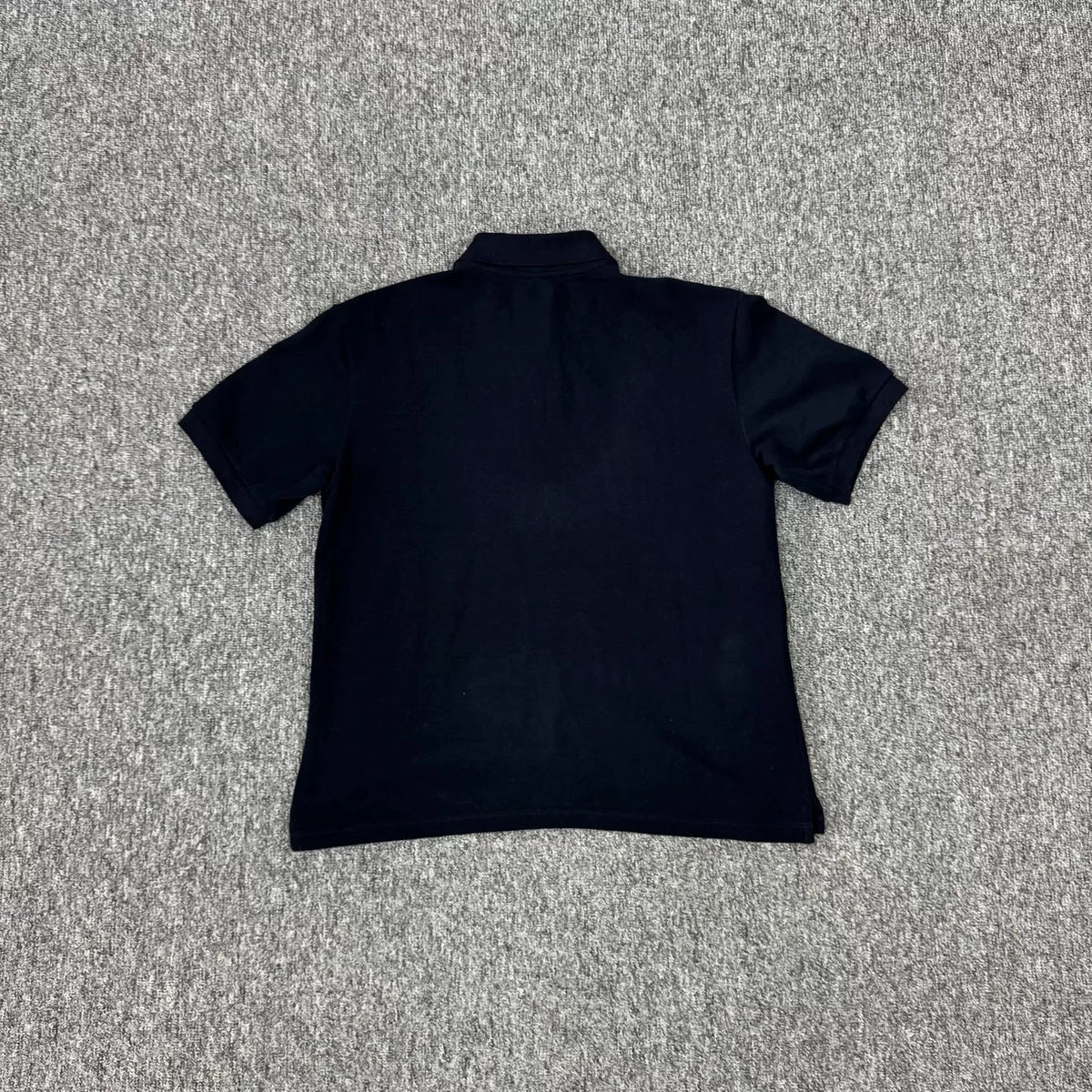 Miu Miu Short Sleeve Top Navy Embroidered Polo Shirt