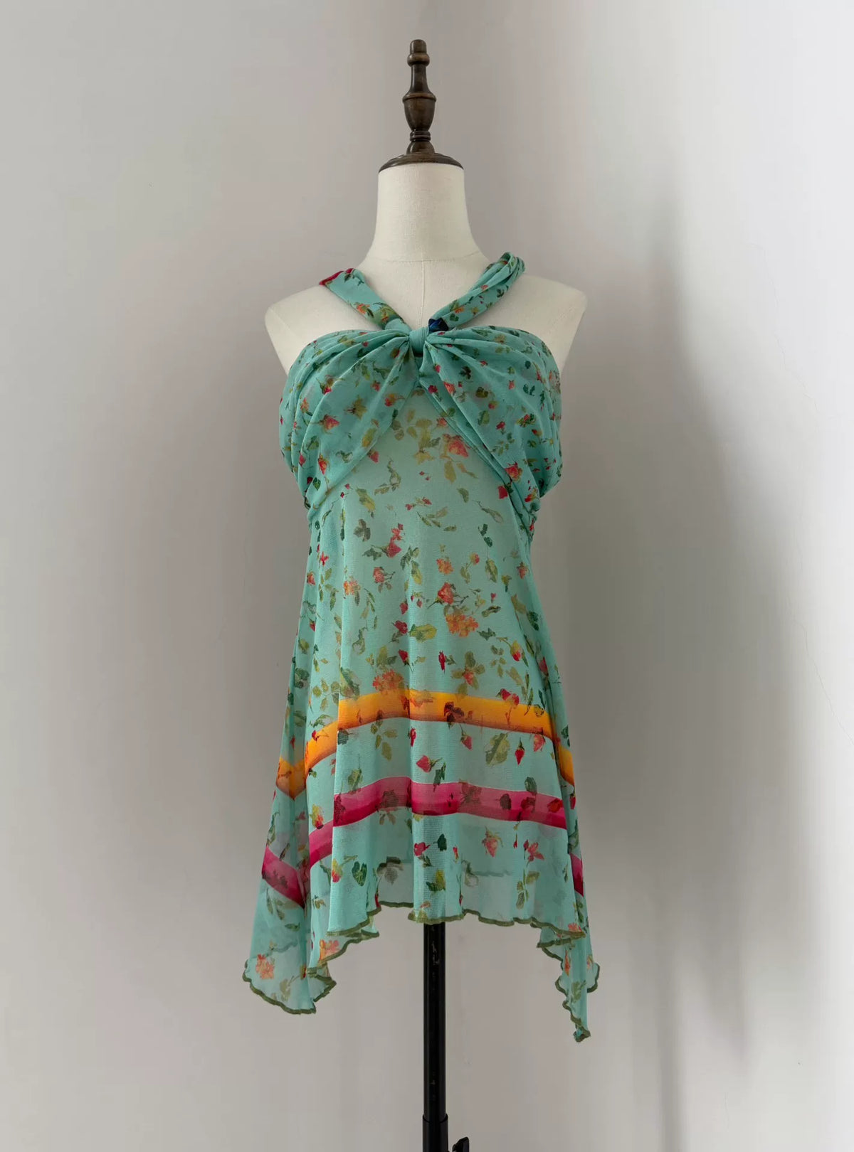 Jean Paul Gaultier Vintage Floral Mesh Top