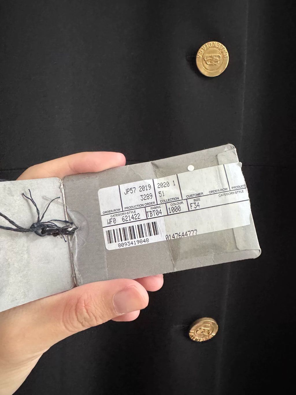 Balenciaga 20SS Runway Suit Coat