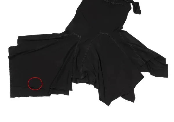 Jean Paul Gaultier Vintage Black Denim Mermaid Pinafore Dress