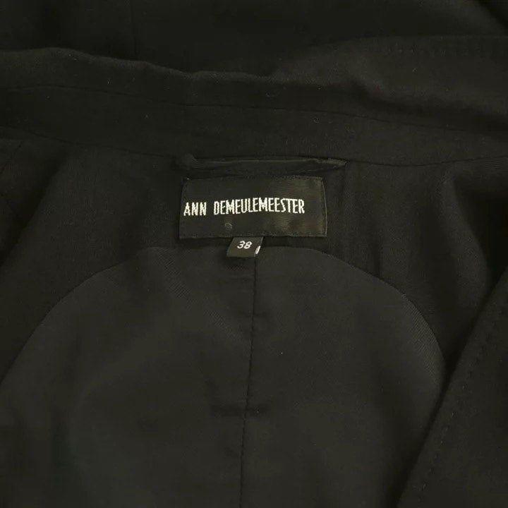 Ann Demeulemeester Black Long Wool Vest