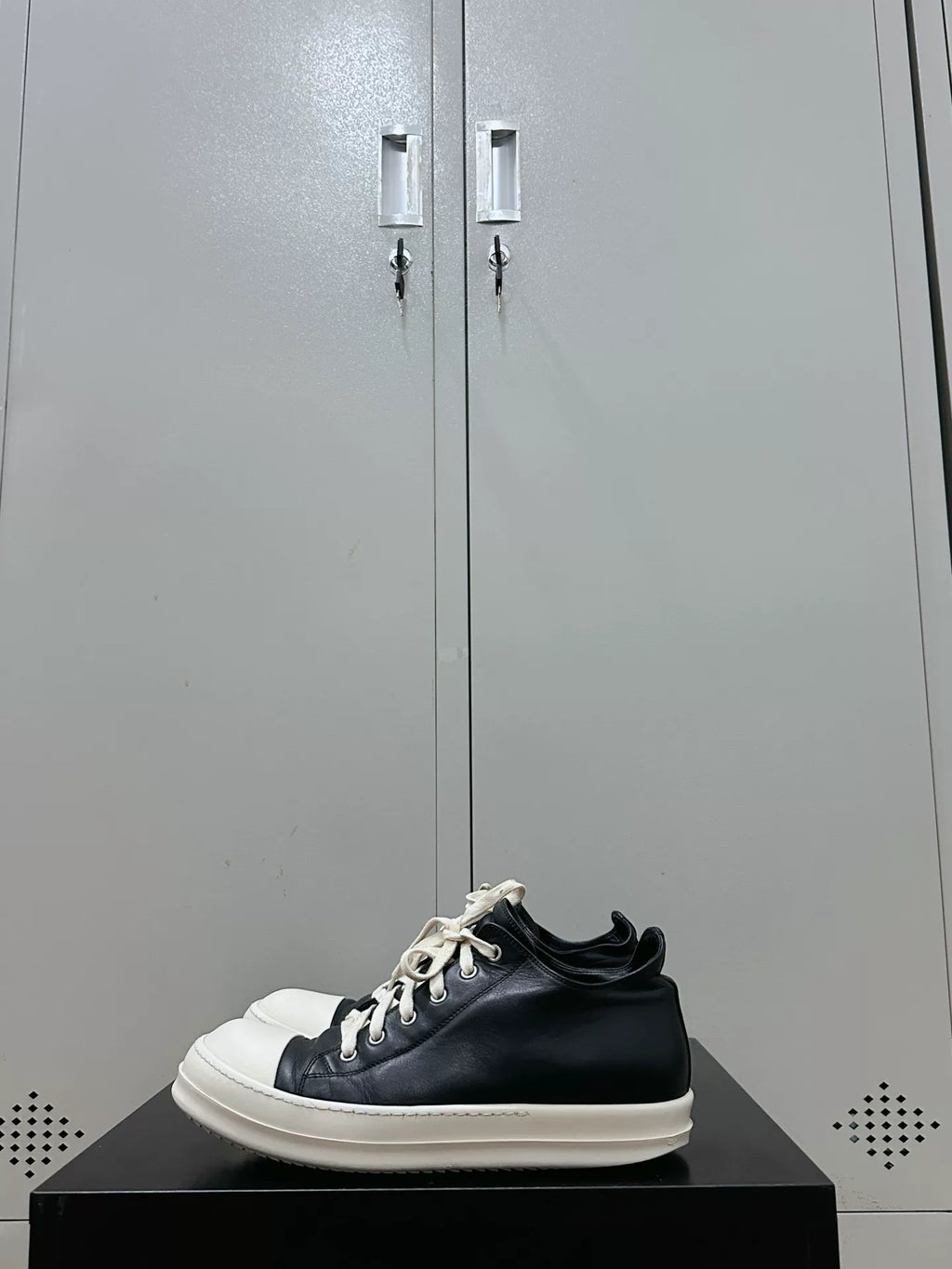 Rick Owens Leather Large Converse Sneakers