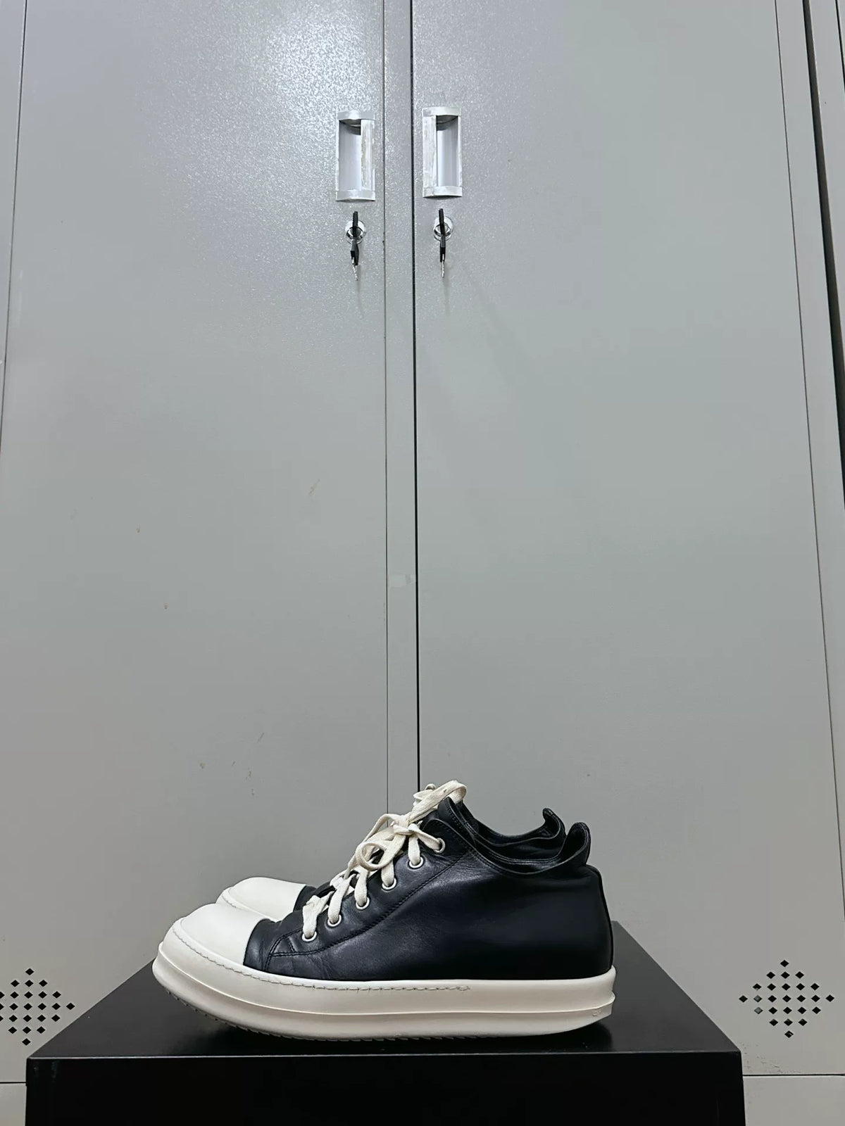 Rick Owens Leather Large Converse Sneakers