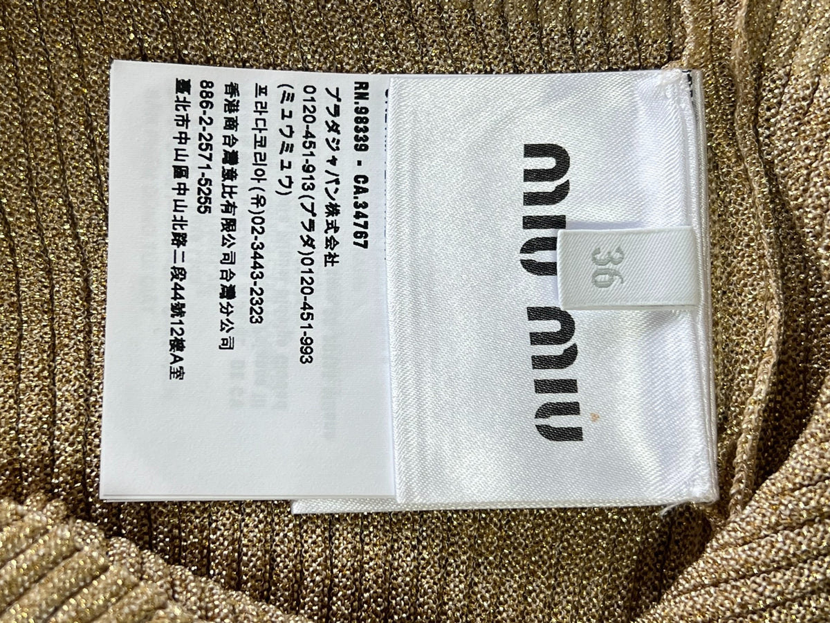 Miu Miu Knitted Camisole Tank Top