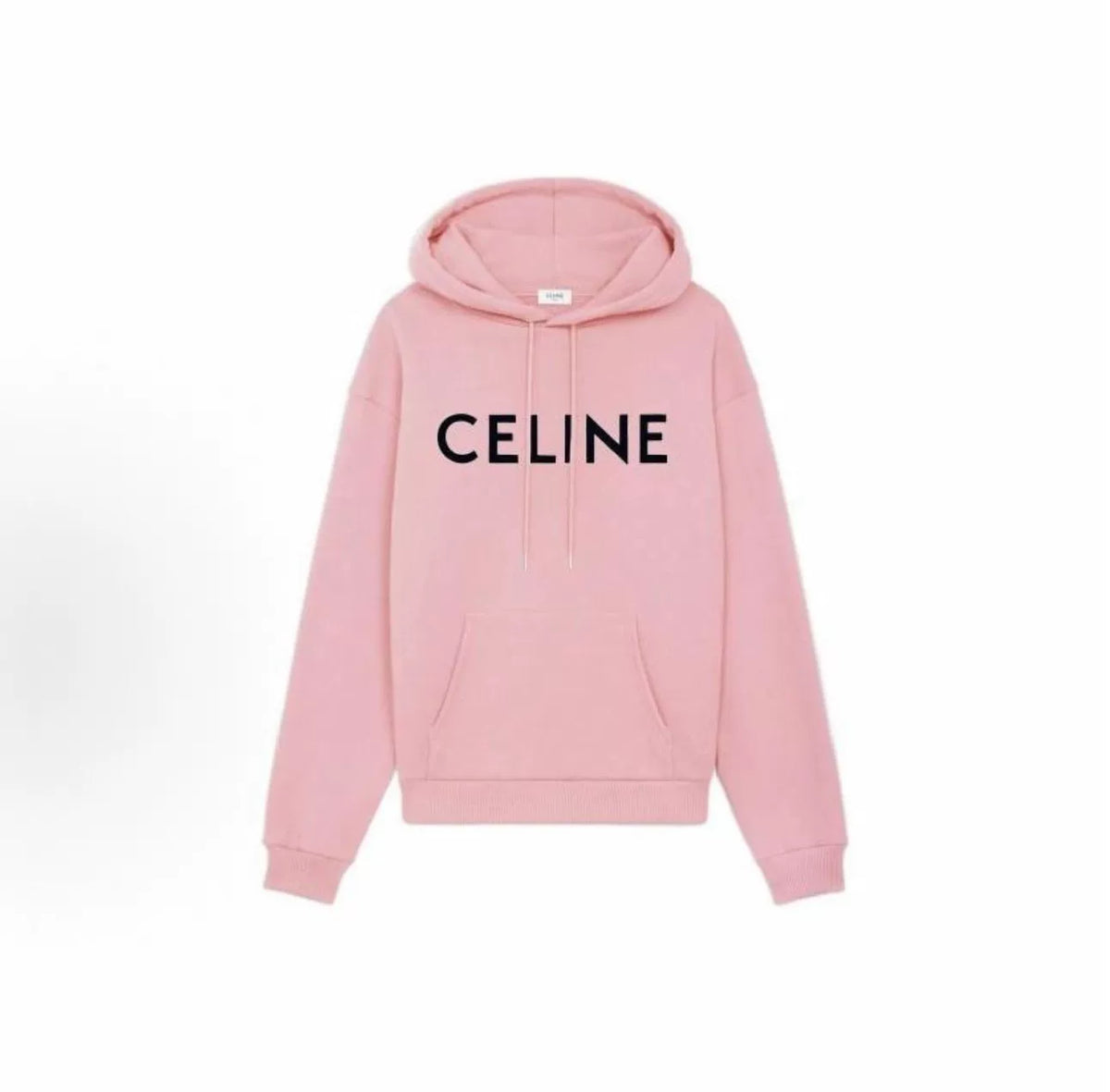 Celine Large Logo Fleece Hooded Sweater