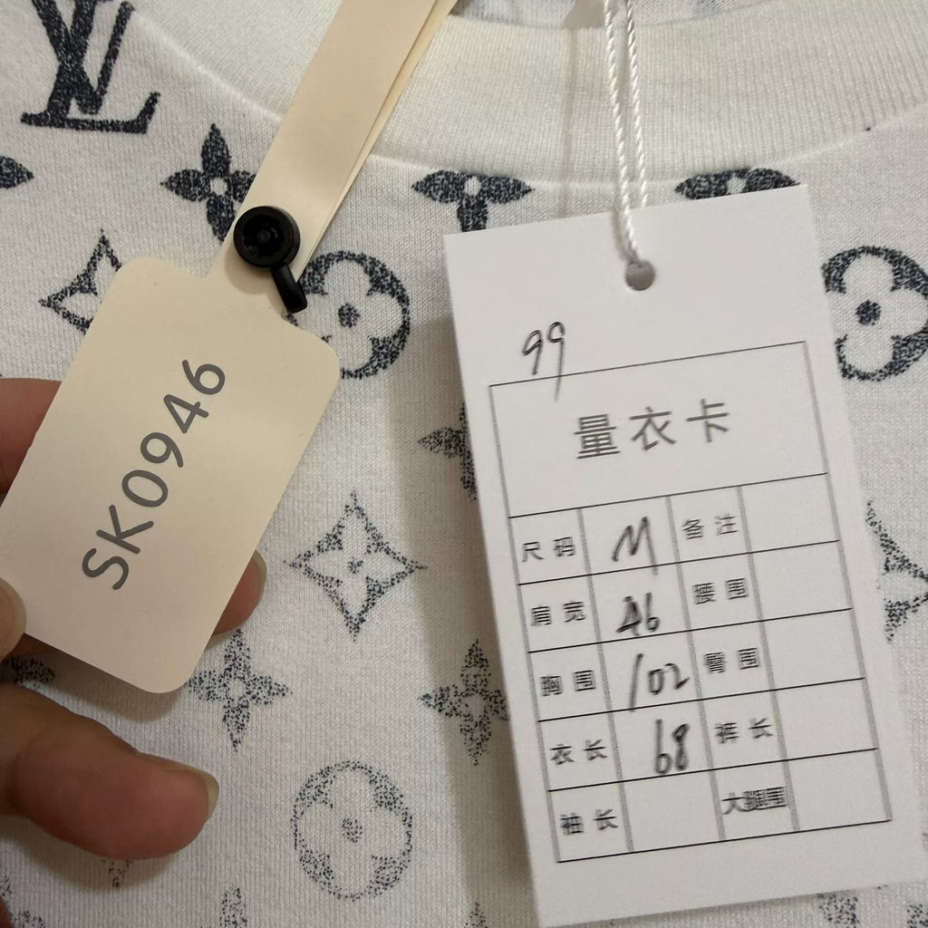 Louis Vuitton Gradient Full Print Short Sleeve Top