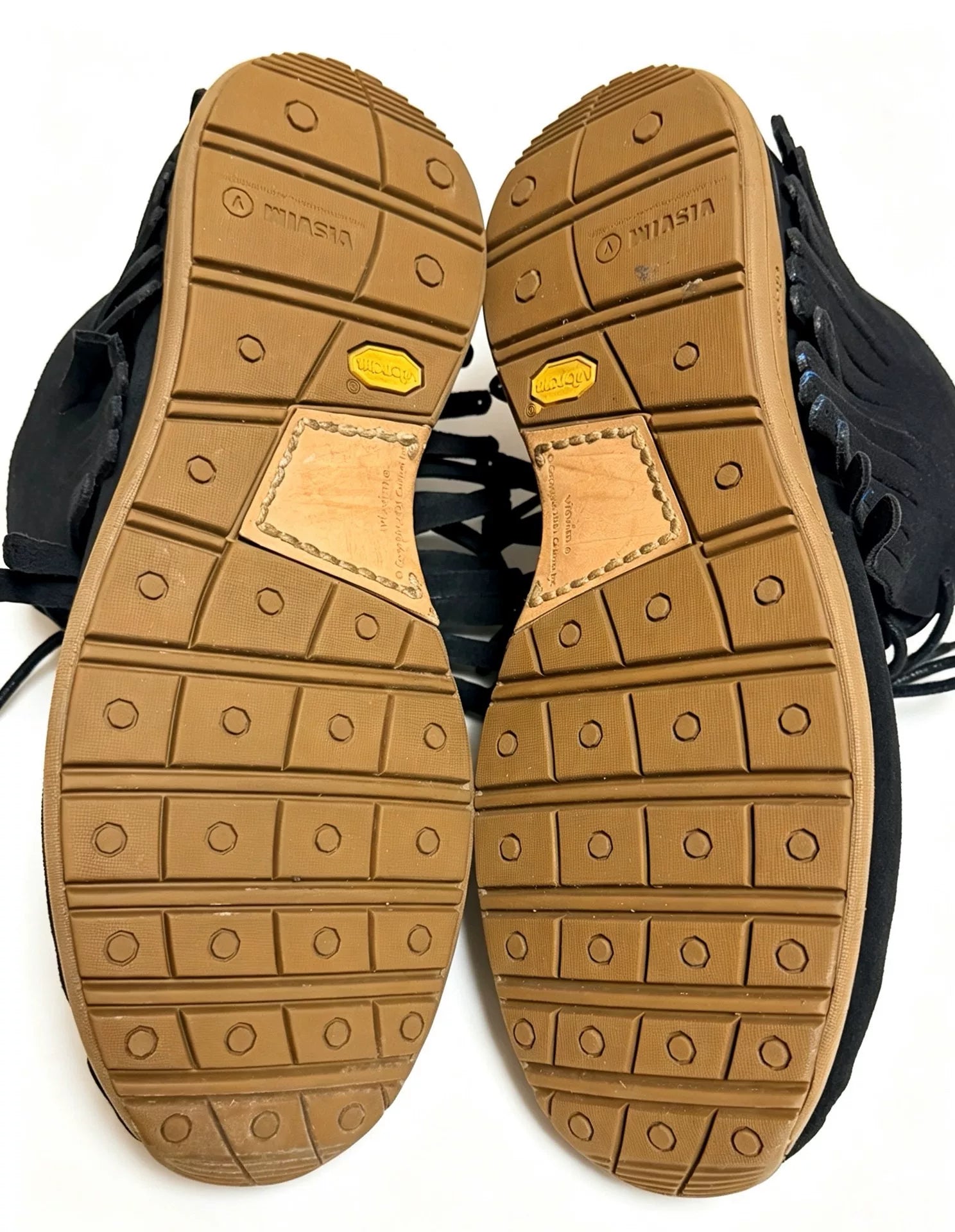 Visvim 22AW Fbt Shaman-Folk Fringe Leather Black Boots