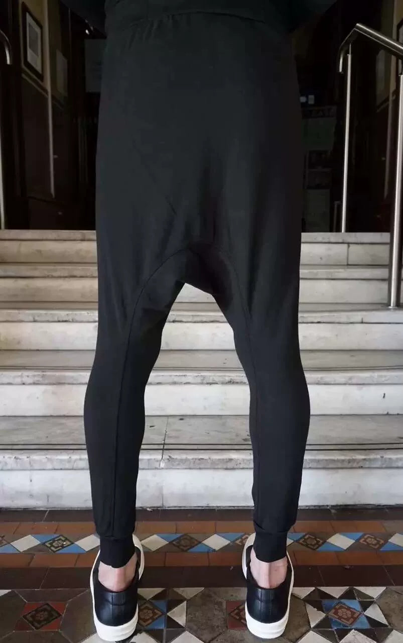 Boris Bidjan Saberi SS16 Black Longjohn2 Object Dye Cotton Trousers