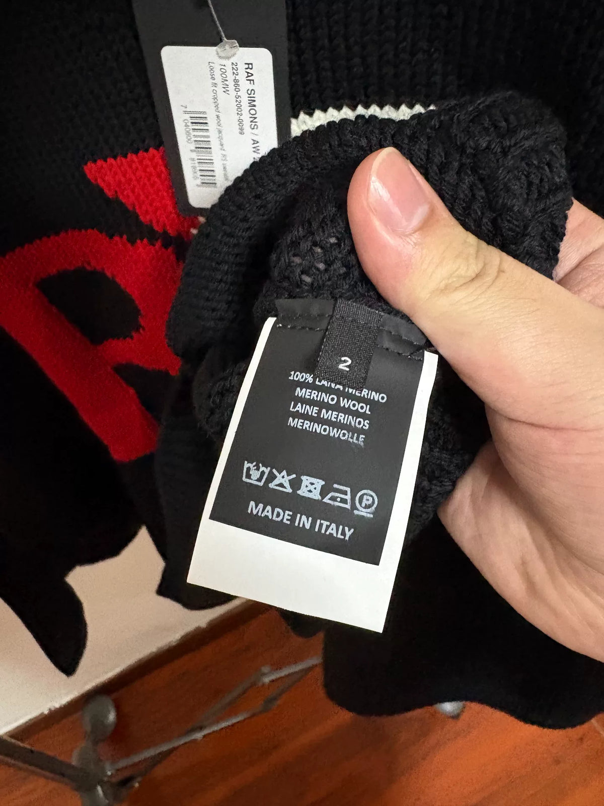 Raf Simons AW22 'RS' Oversized Sweater