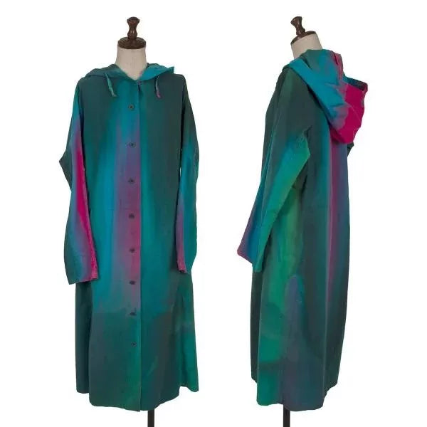 Issey Miyake Vintage Green Gradient Trench Coat