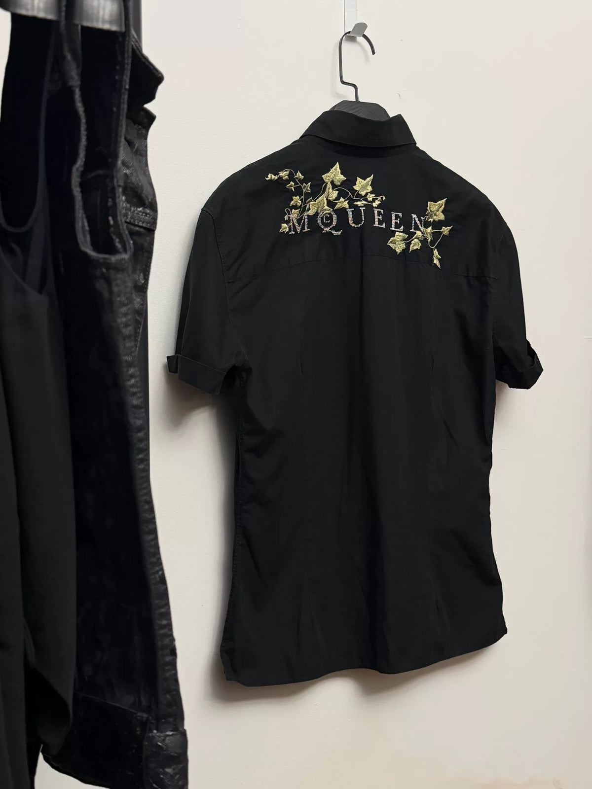 Alexander McQueen SS97 Floral Embroidery Cotton Shirt