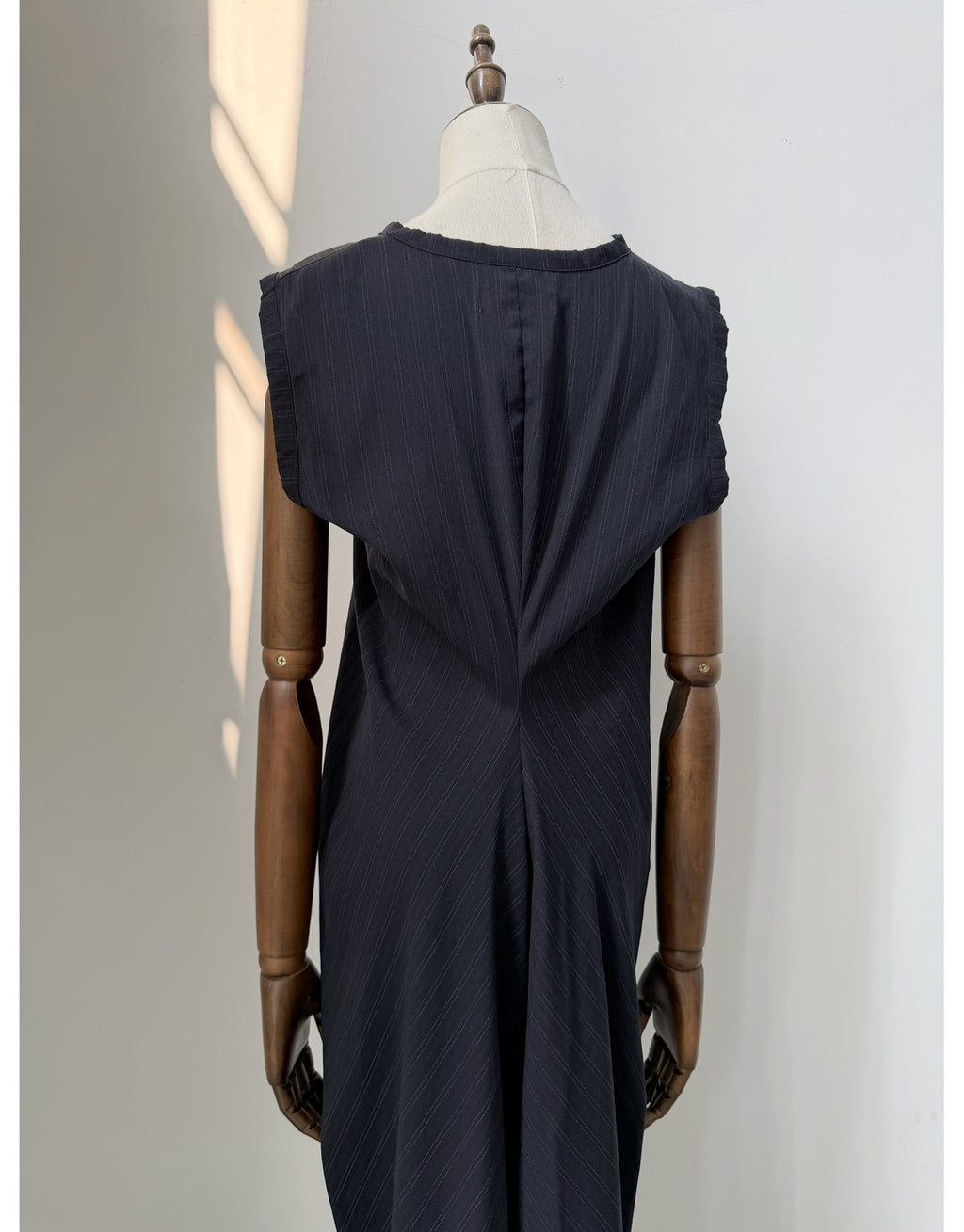 Comme Des Garcons Navy Wool Dress