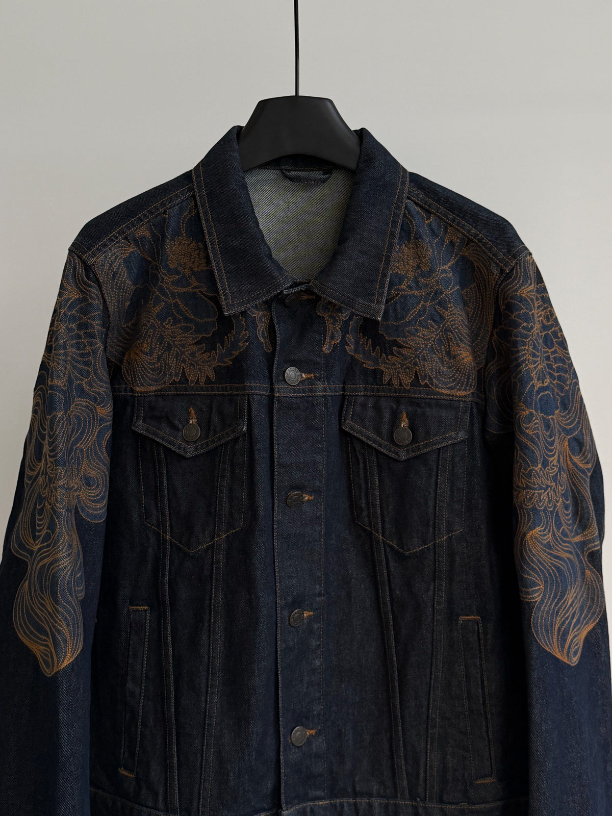 Dries Van Noten SS18 Floral Sleeve Cotton Jacket